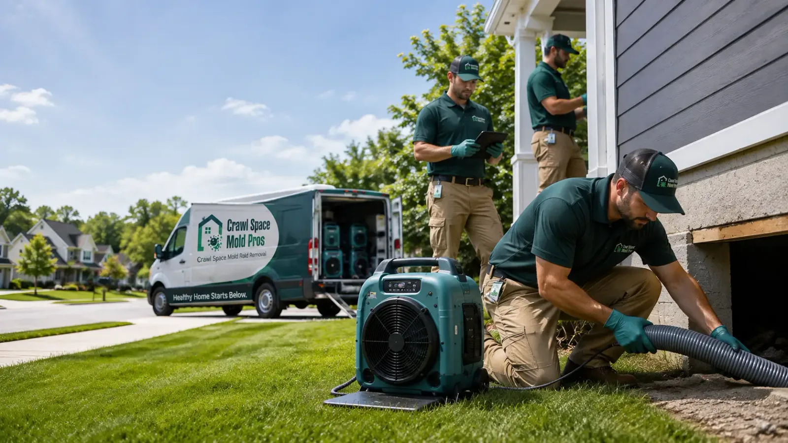 Crawl Space Mold Removal in Morganville, KS